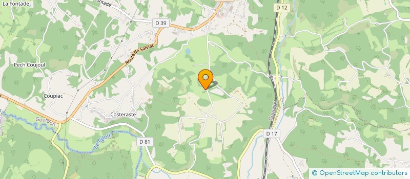 localisation de l'entreprise INVESTISSEMENTS CORDONNIER  GOURDON