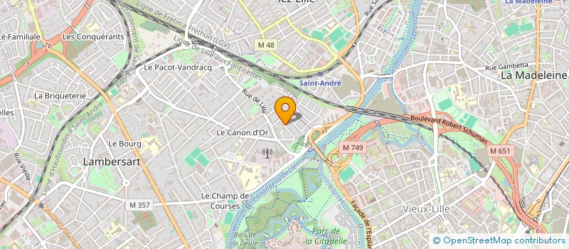 localisation de l'entreprise INVESTISSEMENTS DES FLANDRES à LAMBERSART