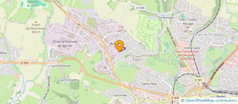 localisation de l'entreprise INVESTISSEMENTS FRANCOIS BESSIERES  RODEZ