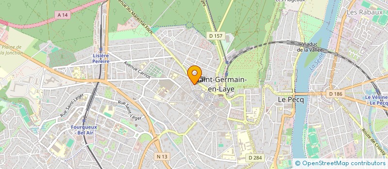 localisation de l'entreprise INVESTISSEMENTS  IMMOBILIERS  SAINT-GERMAIN-EN-LAYE