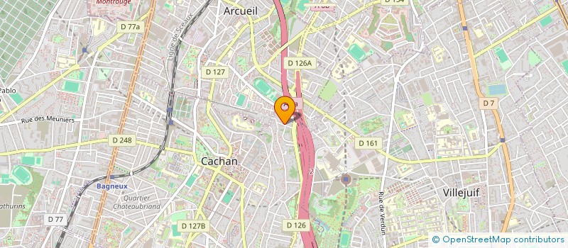 localisation de l'entreprise INVESTISSEMENTS SAG  CACHAN