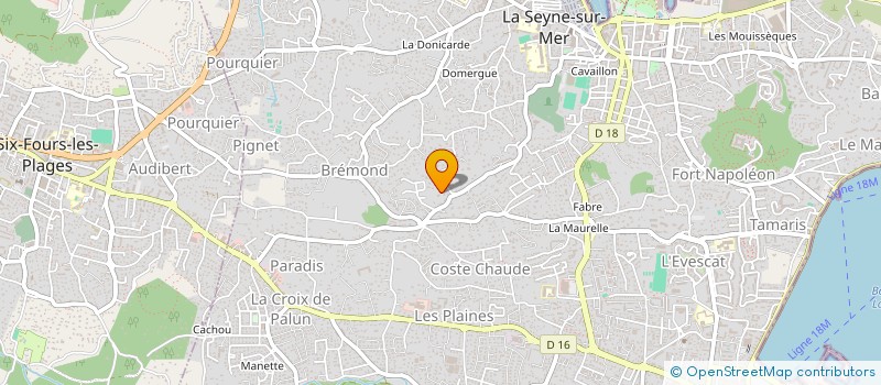 localisation de l'entreprise INVESTISSEMENTS SANARYENS à LA SEYNE-SUR-MER