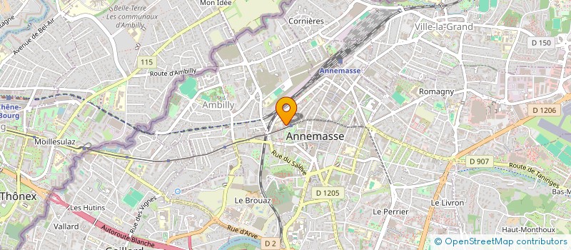 localisation de l'entreprise INVESTISSIMO à ANNEMASSE