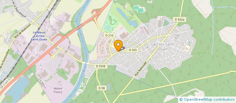 localisation de l'entreprise INVESTISSIMO  LACROIX-SAINT-OUEN