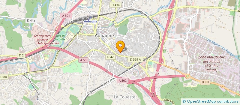 localisation de l'entreprise INVESTISUD à AUBAGNE