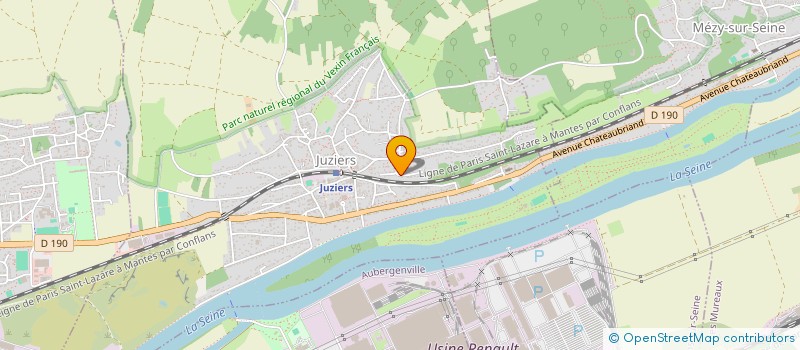 localisation de l'entreprise INVESTITEL à JUZIERS