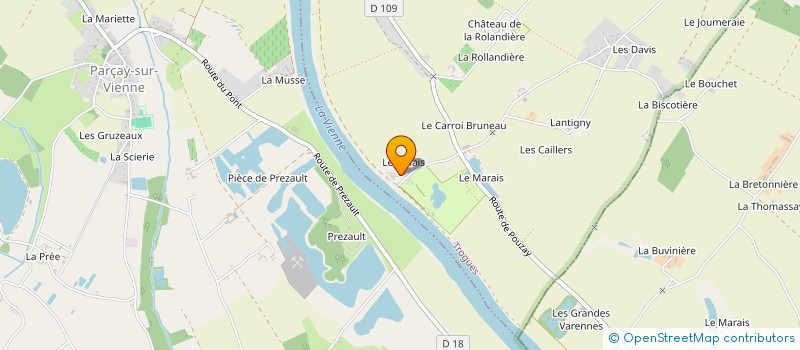 localisation de l'entreprise INVESTLOISIRS  TROGUES