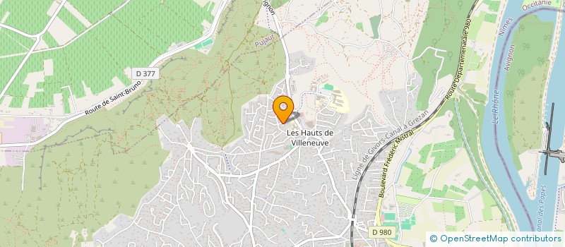 localisation de l'entreprise INVESTLUDEAU  VILLENEUVE-LES-AVIGNON