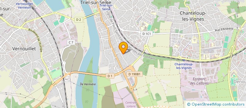 localisation de l'entreprise INVESTMENT  TRIEL-SUR-SEINE