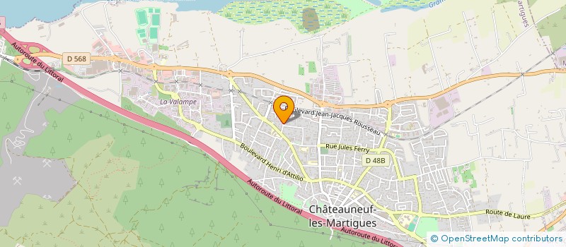 localisation de l'entreprise INVESTO  CHATEAUNEUF-LES-MARTIGUES