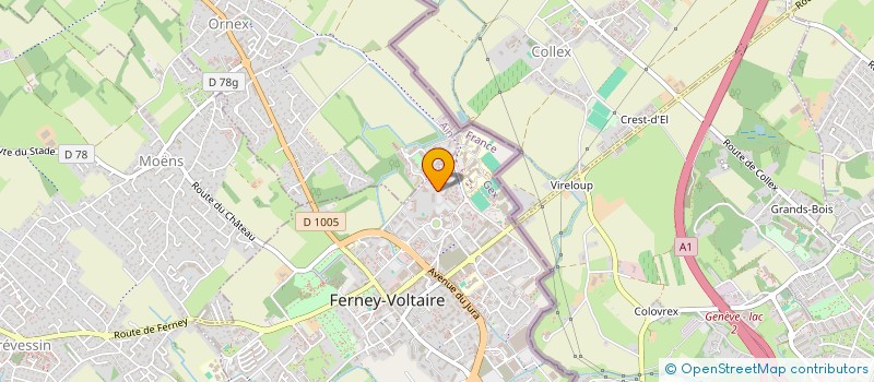 localisation de l'entreprise INVESTORS à FERNEY-VOLTAIRE