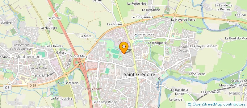 localisation de l'entreprise INVESTRAN  SAINT-GREGOIRE