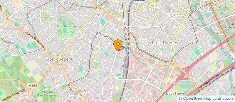 localisation de l'entreprise INVESTSUD34 à MONTPELLIER