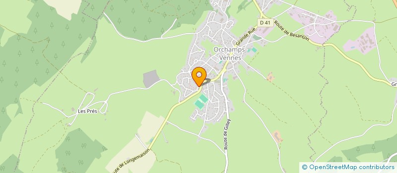 localisation de l'entreprise INVESTWO  ORCHAMPS-VENNES