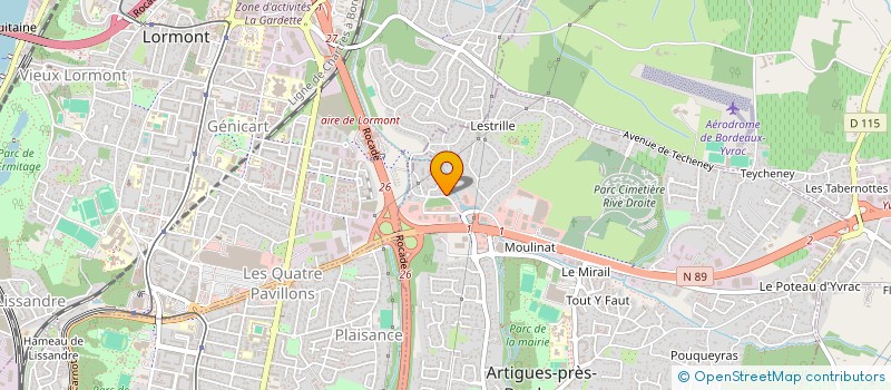 localisation de l'entreprise INVESTY IMMO A  ARTIGUES-PRES-BORDEAUX