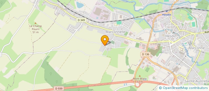 localisation de l'entreprise INVICTA SHOP HESDIN  MARCONNELLE