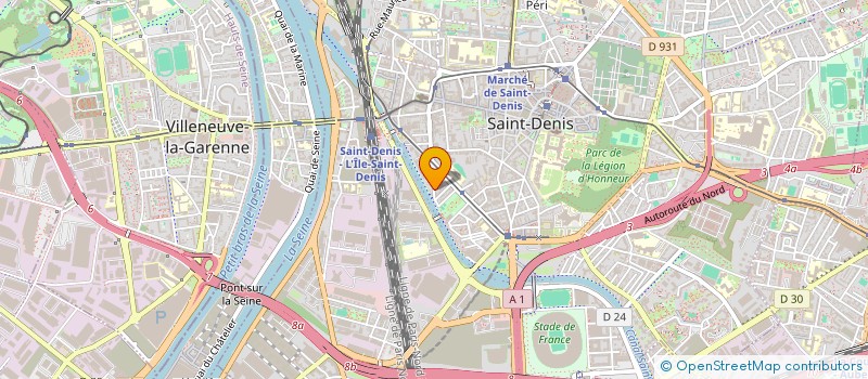 localisation de l'entreprise INVIDIA PRODUCTIONS AUDIOVISUELLES à SAINT-DENIS