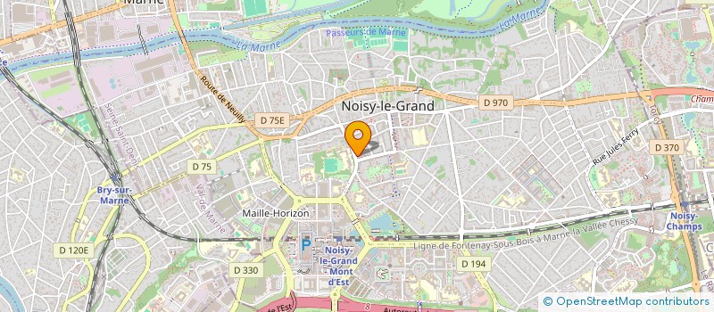 localisation de l'entreprise INVIDISION FAMILLE PAHM  NOISY-LE-GRAND