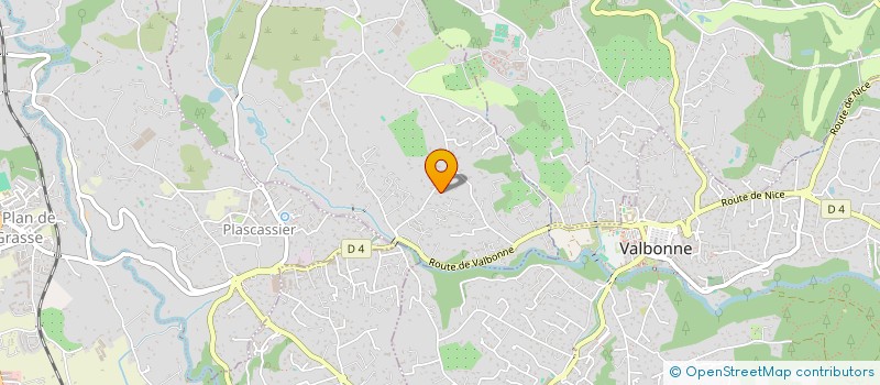 localisation de l'entreprise INVIMMO  CHATEAUNEUF-GRASSE