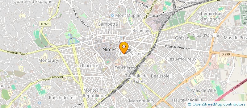 localisation de l'entreprise INVIMO  NIMES