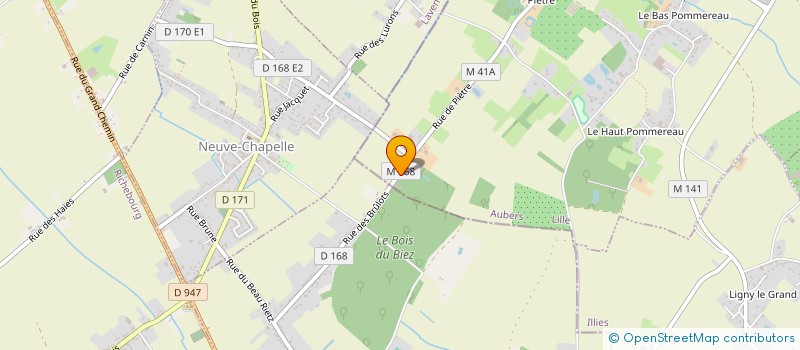 localisation de l'entreprise INVINCIO à AUBERS