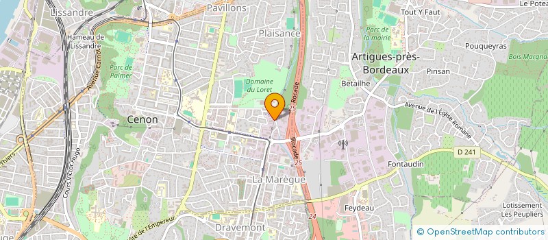 localisation de l'entreprise INVITA  CENON