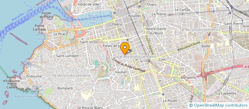 localisation de l'entreprise INVITATION A LA CREATION  MARSEILLE 6EME