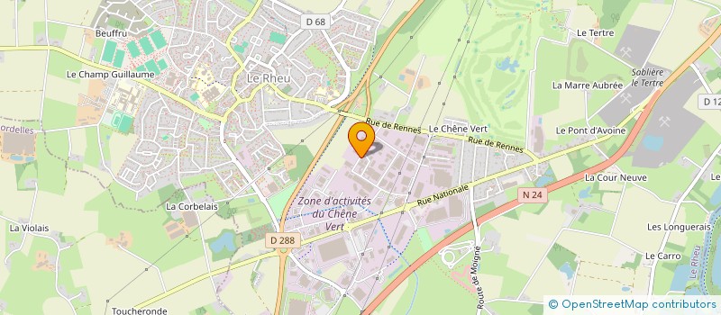 localisation de l'entreprise INVIVISION LE MOUEL PIERRE à LE RHEU