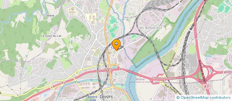 localisation de l'entreprise INVIVO SANTE à GIVORS