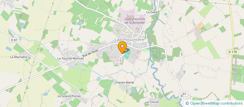 localisation de l'entreprise INVM AGENCEMENT  LA LIMOUZINIERE