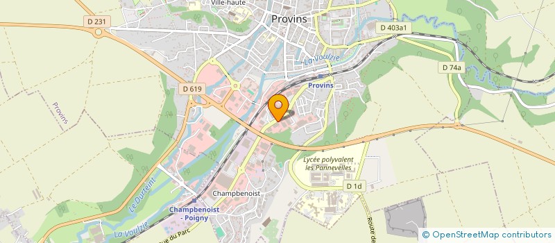 localisation de l'entreprise INVOPTIC SA à PROVINS