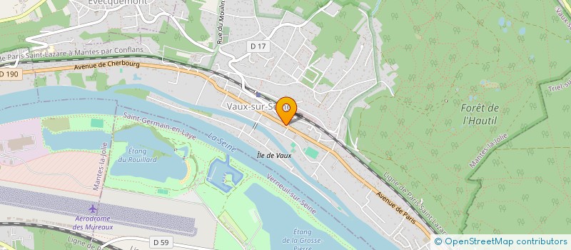 localisation de l'entreprise INW IMMOBILIER  VAUX-SUR-SEINE