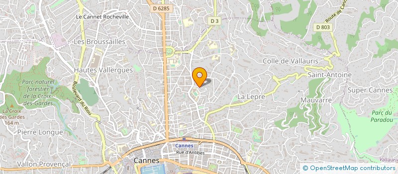 localisation de l'entreprise INWALLS AUDIO à CANNES