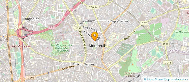 localisation de l'entreprise INWORKS à MONTREUIL