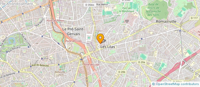 localisation de l'entreprise INXEOZ à LES LILAS