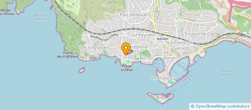 localisation de l'entreprise INYS 1  BANDOL