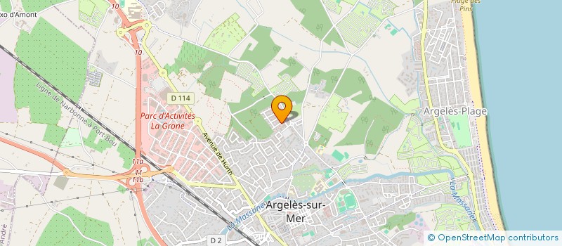 localisation de l'entreprise INZO  ARGELES-SUR-MER