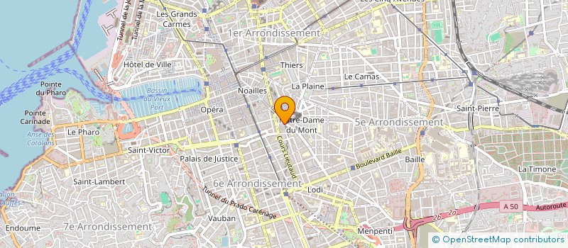 localisation de l'entreprise IO COIFFURE à MARSEILLE