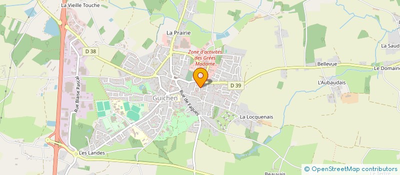 localisation de l'entreprise IO EVOLUTION  GUICHEN