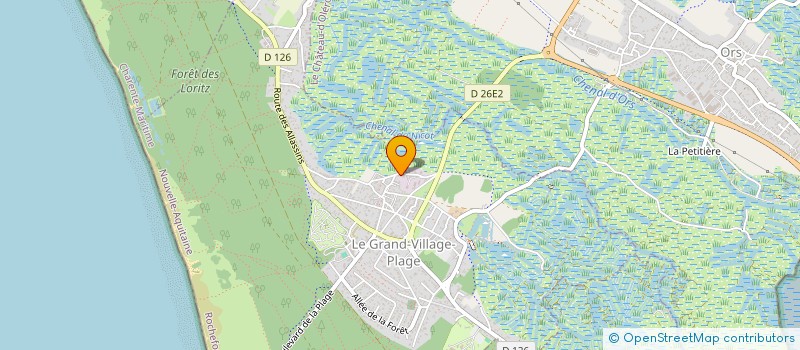 localisation de l'entreprise IO1  LE GRAND-VILLAGE-PLAGE