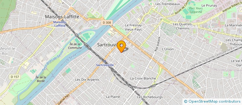 localisation de l'entreprise IO2E - HERMIONE à SARTROUVILLE