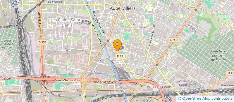 localisation de l'entreprise IOBAT à AUBERVILLIERS