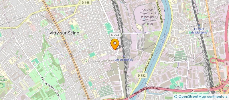 localisation de l'entreprise IOC PRINT  VITRY-SUR-SEINE