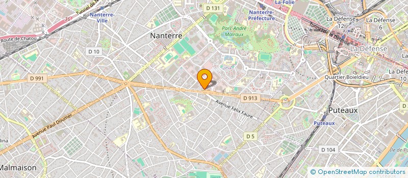 localisation de l'entreprise IOCORE FRANCE à NANTERRE