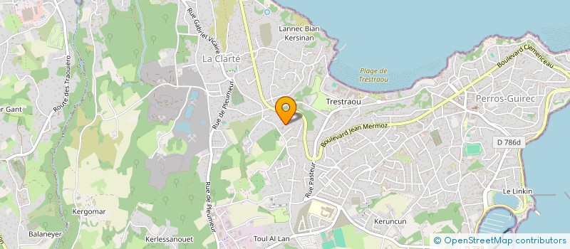 localisation de l'entreprise IOD-DEV à PERROS-GUIREC