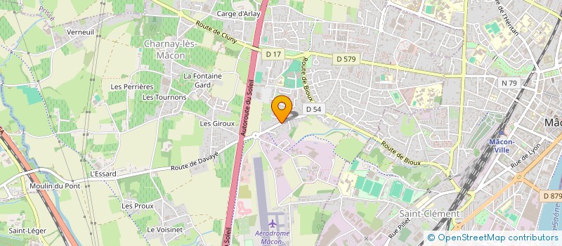 localisation de l'entreprise IODA à CHARNAY-LES-MACON