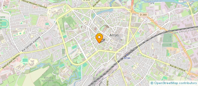 localisation de l'entreprise IODALINE à ARRAS