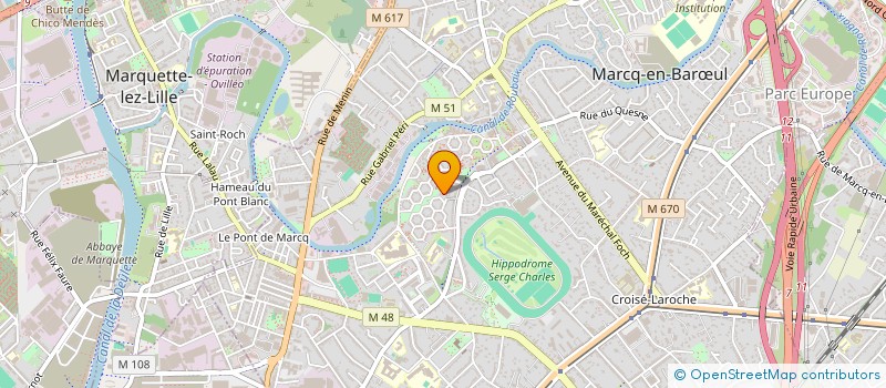 localisation de l'entreprise IODB CONSULTING à MARCQ-EN-BARŒUL