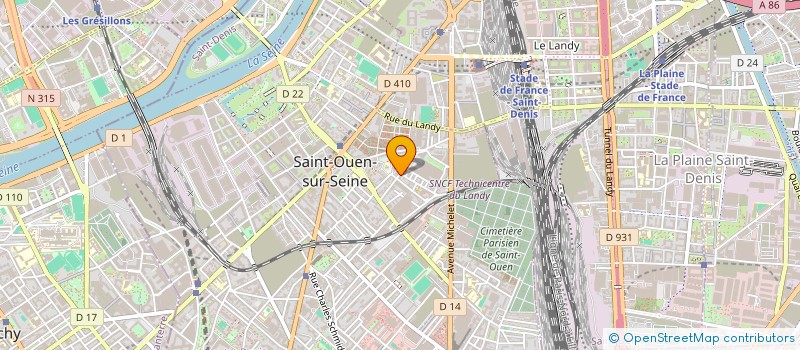 localisation de l'entreprise IODE à SAINT-OUEN-SUR-SEINE