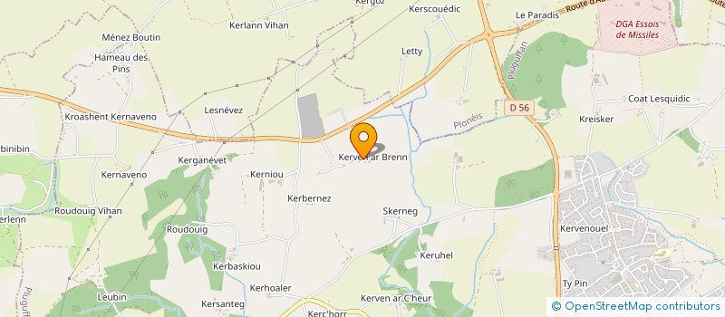 localisation de l'entreprise IODEFX STUDIO  PLUGUFFAN